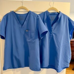 Figs Women's Ceil Blue Scrub Tops